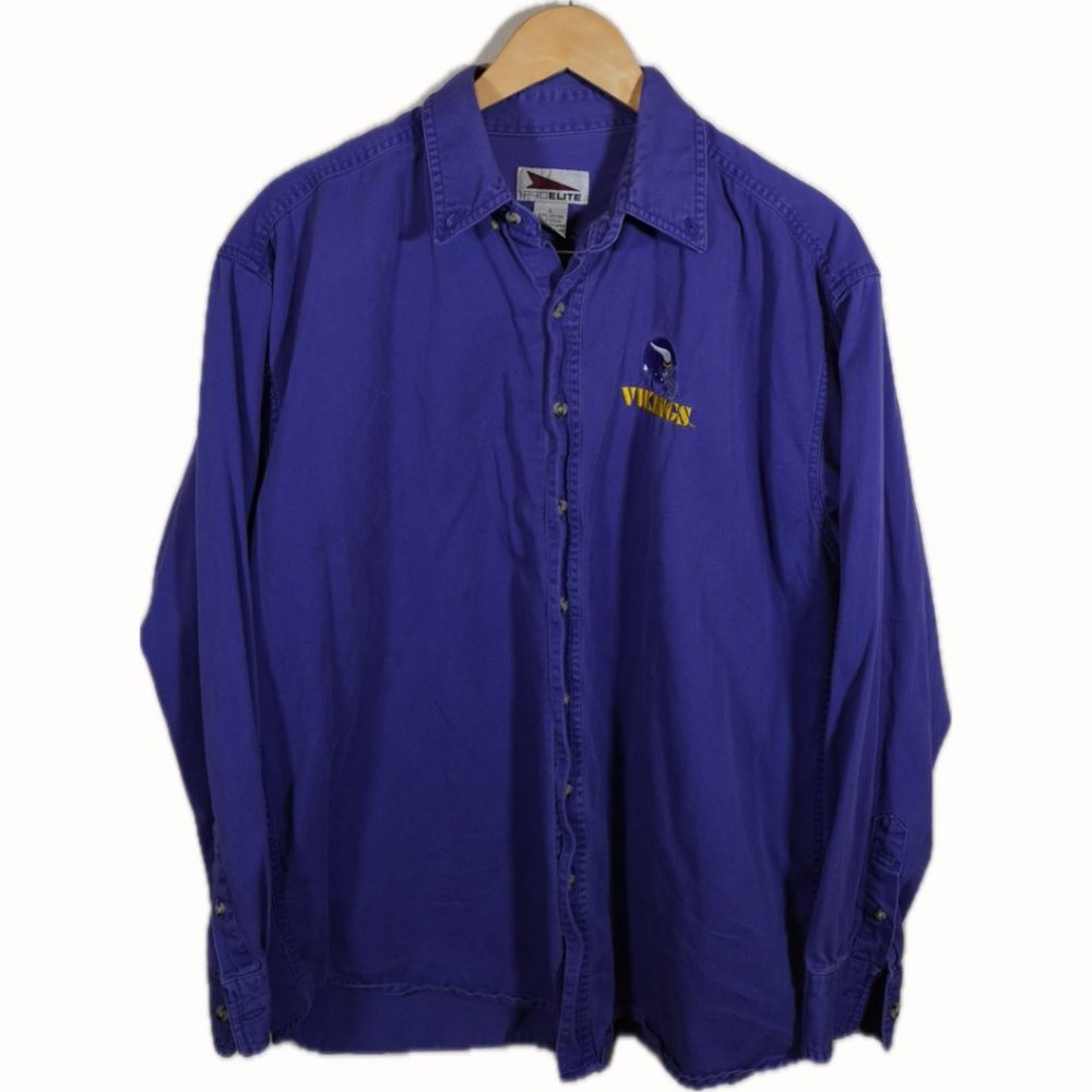 Vintage ProElite Vikings Button Up